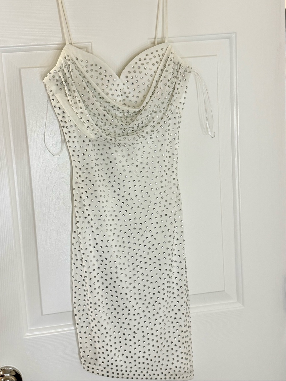 Glamcore Sequin White Bachelorette Dress